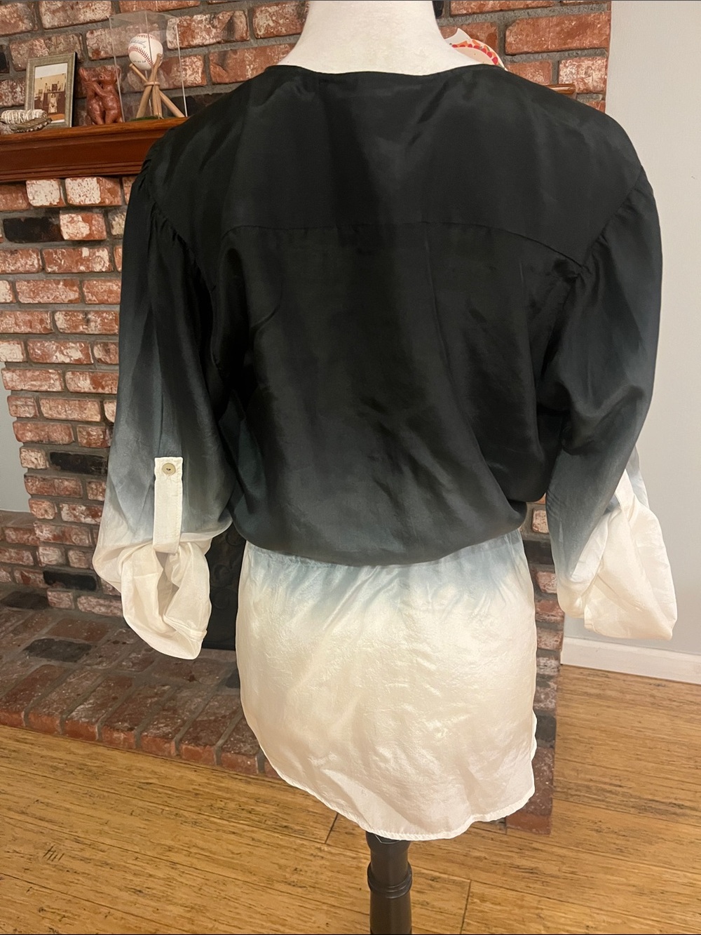 Young Fabulous & Broke Black to White Ombre Drawstring Tunic - Picture 5 of 5